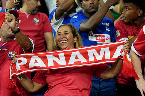 Fans cheer for Panama team